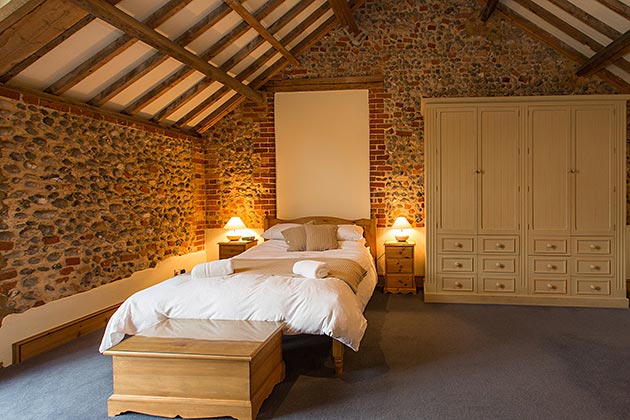 The Clock House's master bedroom