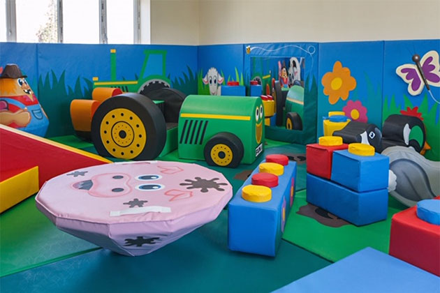 General view of the soft play area for younger children