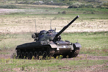 Tank manoeuvring at Muckleburgh Military Museum