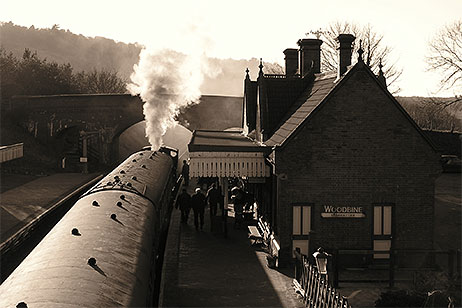 NNSR steam train at Weybourne Station